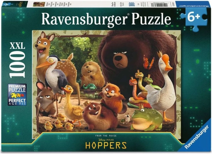Ravensburger puzzle Ugrás a vadonba XXL, 100 darabos