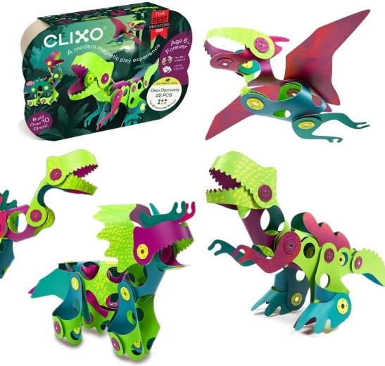 Clixo Dinoszauruszok – 22 mágneses elem készlet