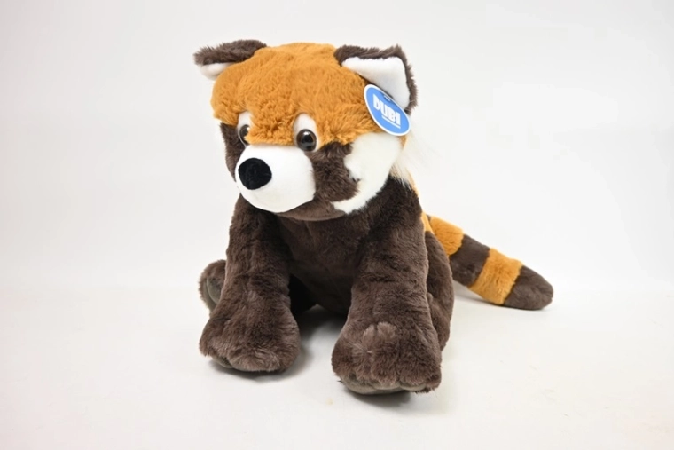 Piros panda plüss 36 cm
