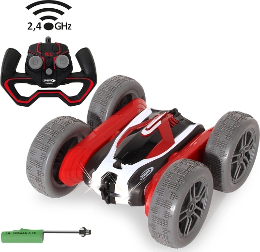 Jamara SpinX RC kaszkadőrautó, piros-fekete