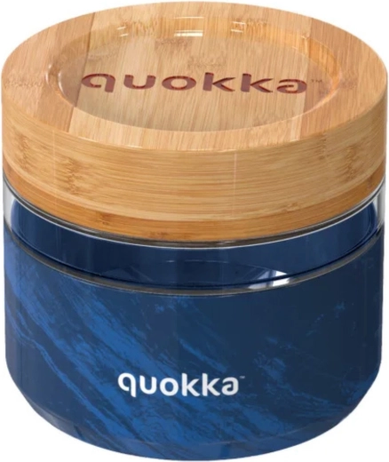 Quokka Deli Wood Grain üveg ételtároló doboz 500 ml