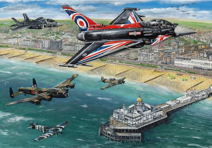 Eastbourne feletti légibemutató puzzle 500 darabos GIBSONS