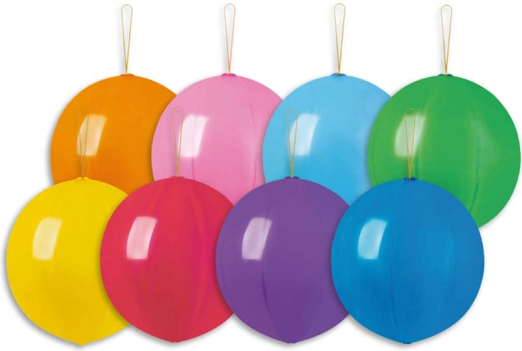 Gemar pasztell Punch Ball lufi gumipánttal 33 cm - 1 db