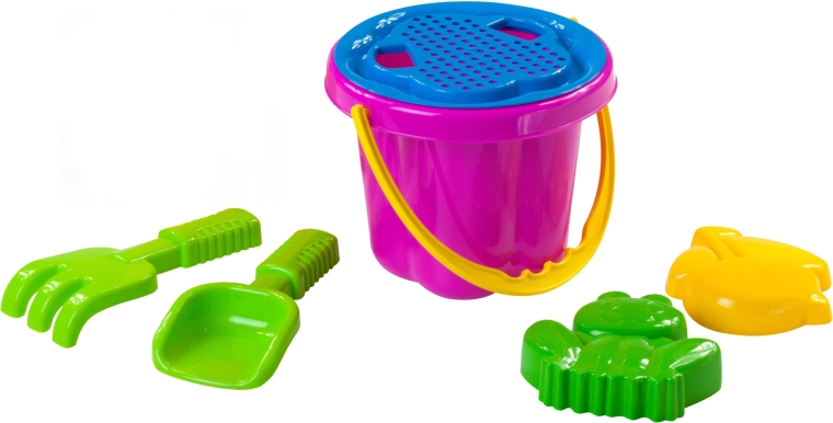 Homokozó szett vödörrel és szitával 16 cm