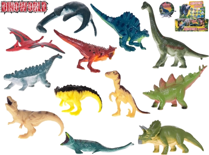 Dinoworld 12 darabos dinoszaurusz figura készlet, 8 cm