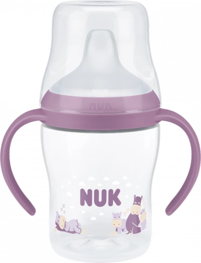 NUK Perfect Match tanuló cumisüveg 150 ml hippo - 1 db