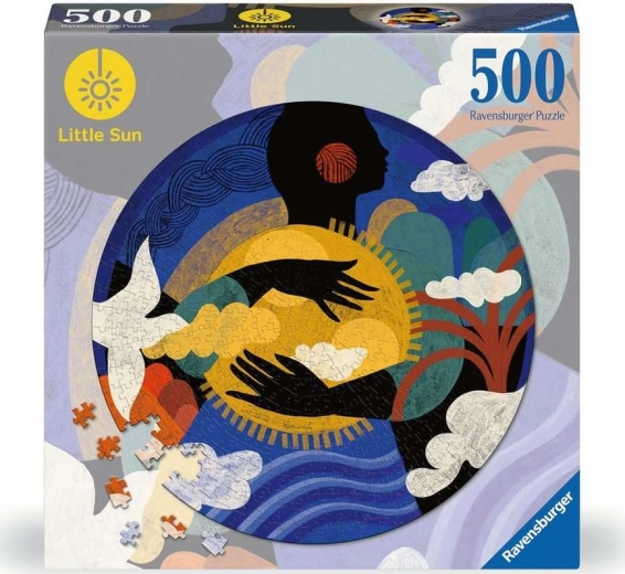 RAVENSBURGER 500 darabos puzzle – kis nap, az „olvasás” érzéke (kerek)