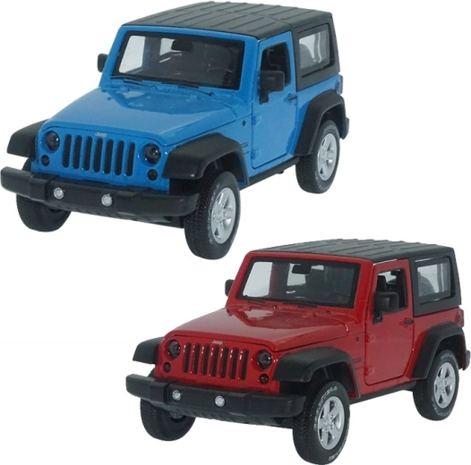 Fém Jeep Wrangler modell hanggal és fénnyel 1:32