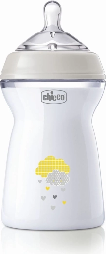 Chicco Natural Feeling antikólikás cumisüveg 330 ml 6h+ semleges