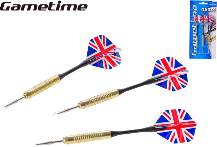 Gametime fém darts 15 cm, 3 db