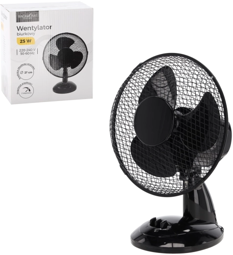 Asztali ventilátor fekete 25 W