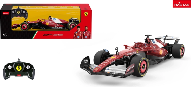 RC autó Ferrari SF-25 1:18 piros Rastar