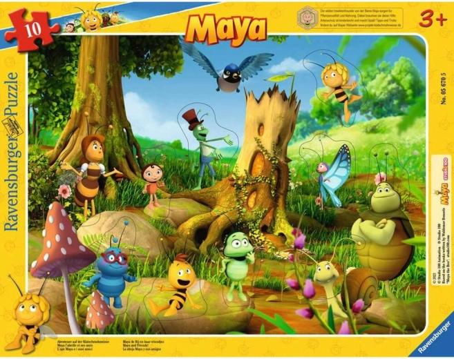 Ravensburger mélyedéses kirakó Mézga Maja – 10 darabos puzzle