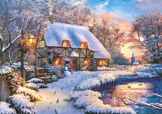 Puzzle 500 darabos – Winter Cottage
