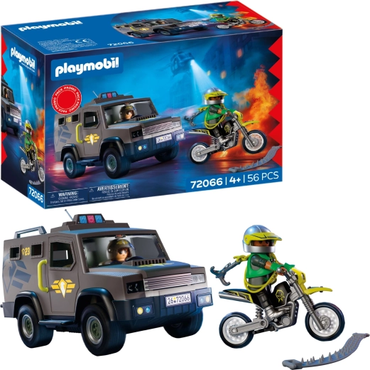 Playmobil SWAT taktikai jármű figurákkal és kiegészítőkkel