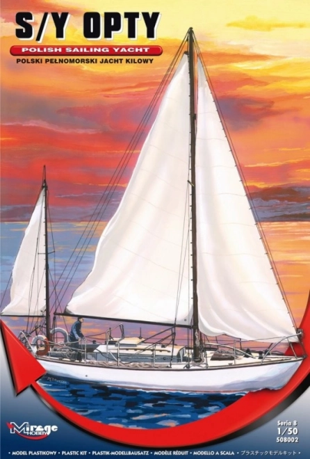 S/Y Opty vitorlásmodell