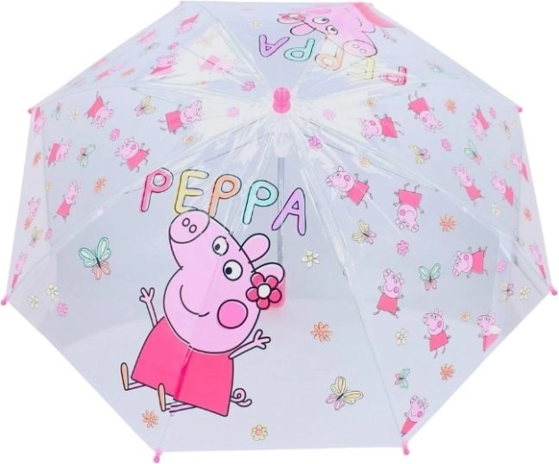 Gyermek átlátszó Peppa Pig esernyő – 1 db