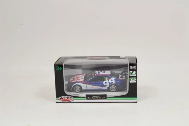 Maserati GranTurismo MC GT4 autómodell 1:43 kék-fehér