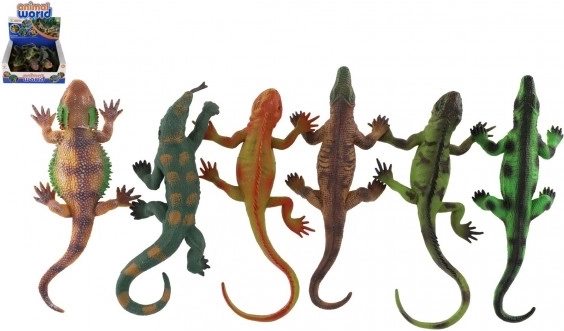 Gumigyíkok szettje tapadókoronggal, dobozban