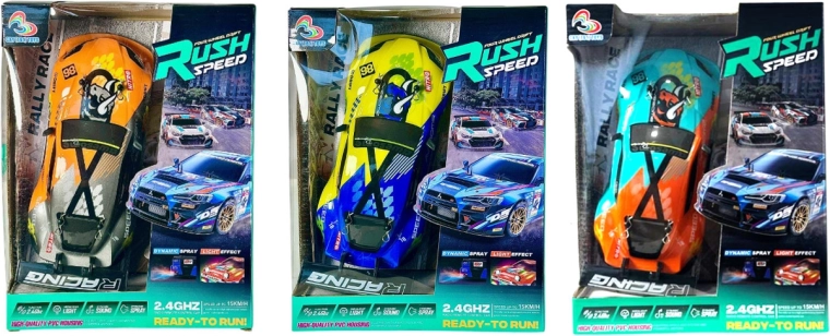 Drift RC autó távirányítóval, fényekkel, hangokkal és párával + töltő