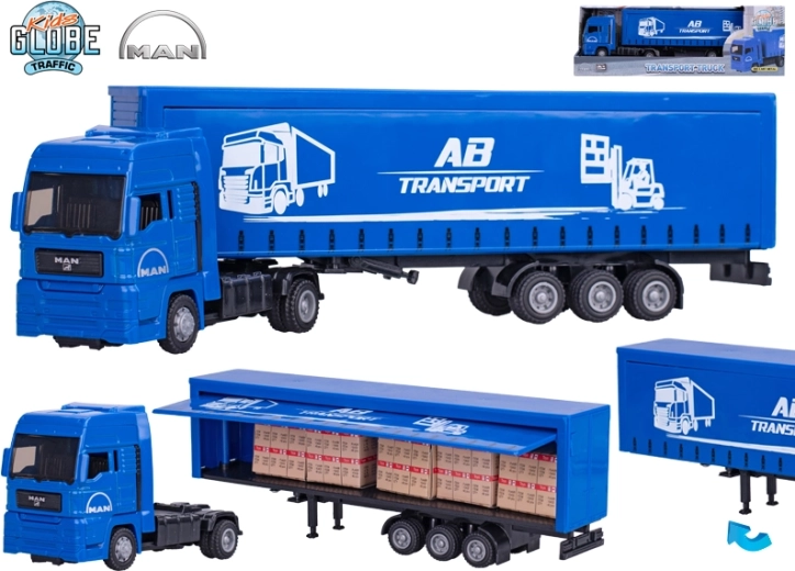 Kids Globe Traffic MAN kamion 30 cm szabadonfutással