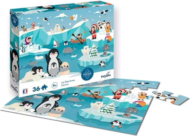 Sentosphere képes puzzle eszkimók 36 darab