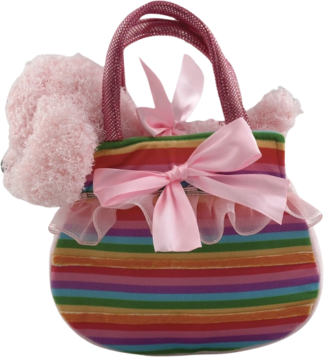 Plüss kézitáska Karamell kutyussal