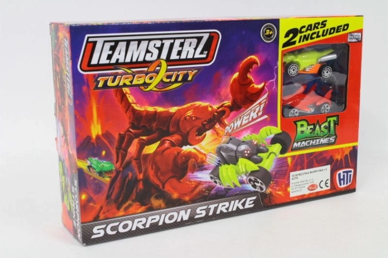 Teamsterz Beast Machines pálya: skorpiótámadás + 2 kisautó