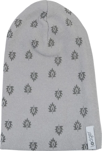 Lodger pamut bordázott beanie sapka Print Rib Sharkskin 0–6 hónapos - 1 db