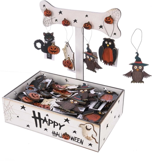 Függeszthető fa Halloween-dekoráció – 4 változat