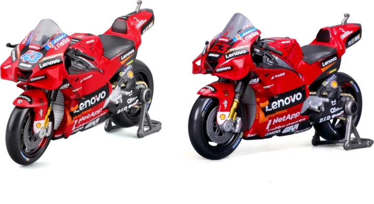 Maisto fém Ducati Lenovo Team 2022 motorkerékpár-modell 1:18
