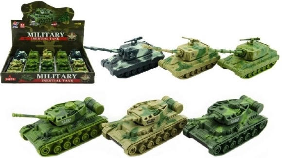 Műanyag tank 11 cm lendkerekes – 3 szín, doboz 10 db