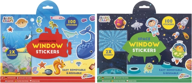 Kreatív ablakmatrica és jelenet készlet