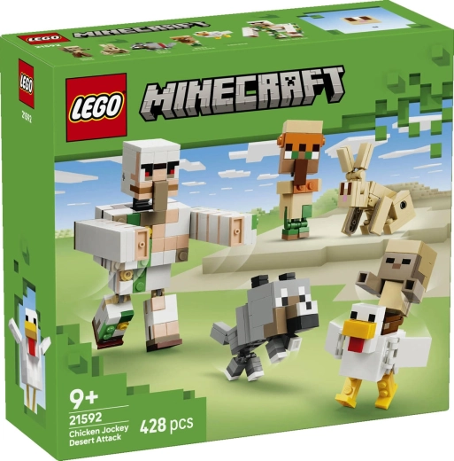 LEGO Minecraft A csirkés lovas támadása a sivatagban