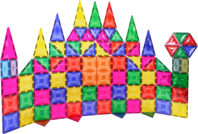 Mágneses 3D építőkészlet, 93 darab