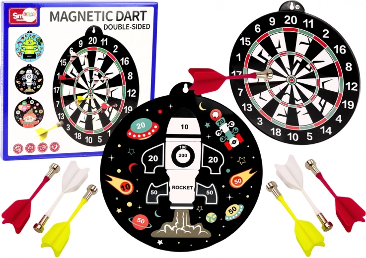 Kétoldalas mágneses darts 6 db