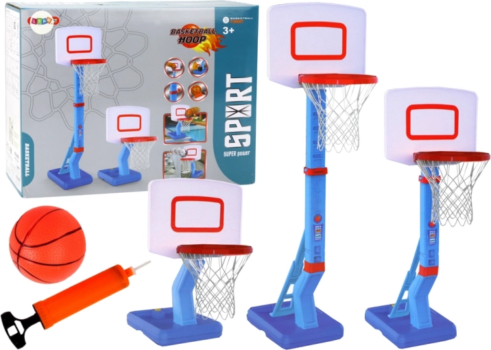 Állítható kosárlabdapumpa 138 cm kék