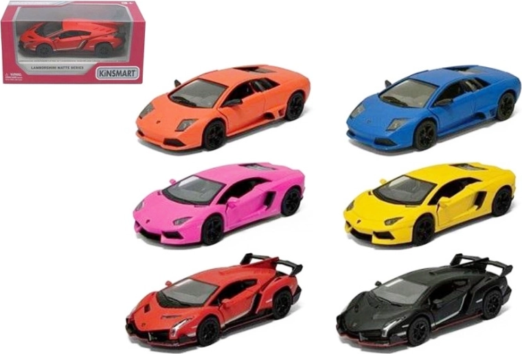 Lamborghini 1:36 fém modell visszahúzós meghajtással