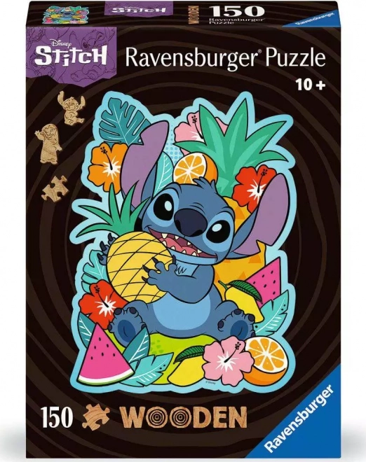 Ravensburger fából készült körvonalas puzzle Disney: Stitch 150 darab