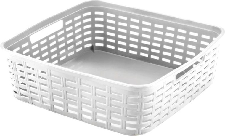 HEIDRUN műanyag tárolókosár 19 × 29 × 10 cm, színmix