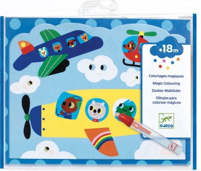 DJECO vízi kifestők légiközlekedés