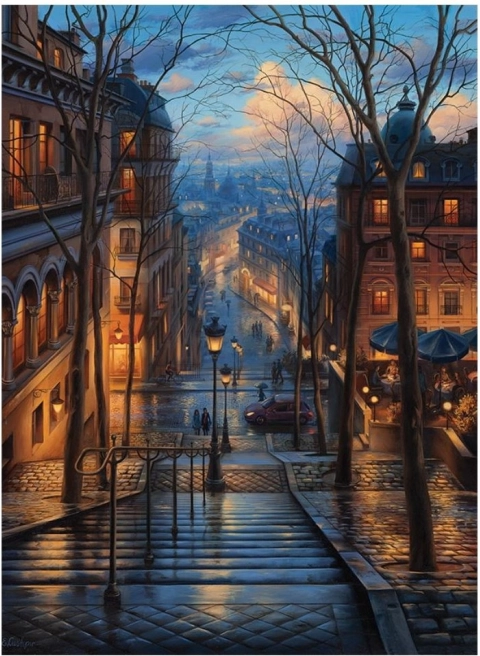 Puzzle Tavasz Montmartre-ban 1000 darabos