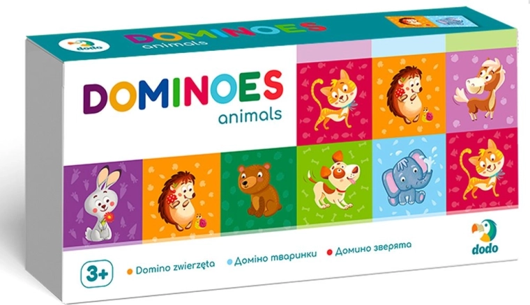 Állatos dominó – 28 darab, társasjáték gyerekeknek