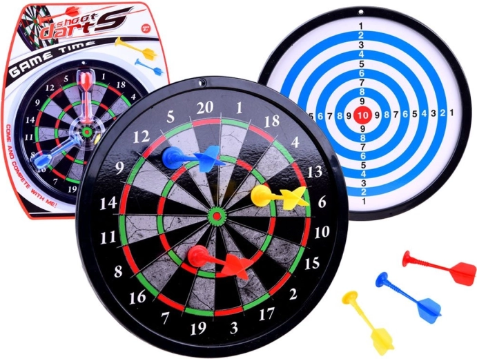 Mágneses kétoldalas darts céltábla