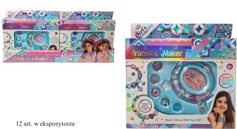 DIY karkötőkészítő készlet gyöngyökkel és medálokkal