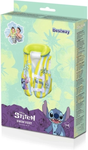 Gyermek felfújható úszómellény STITCH 51 × 46 cm