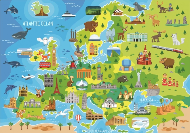 Educa puzzle Európa térképe 150 darabos