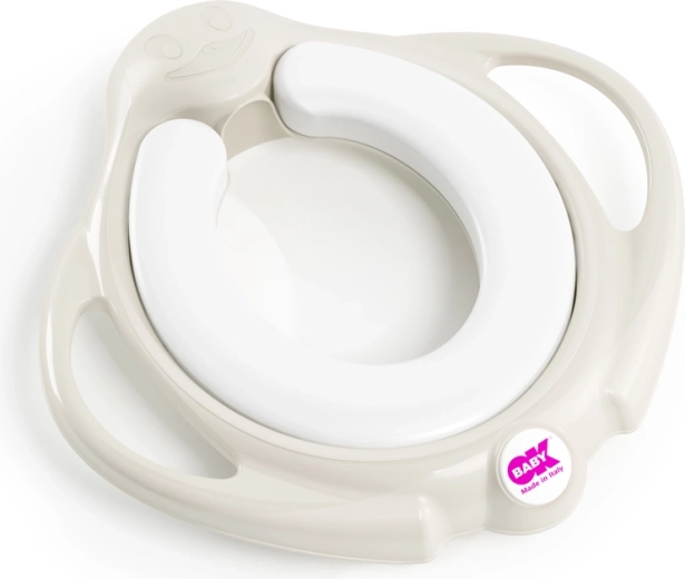 OK BABY Pinguo gyermek WC-szűkítő kapaszkodókkal, fehér