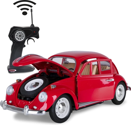 Jamara RC autó VW Beetle Die-Cast 1:18 piros 27 MHz – 1 db