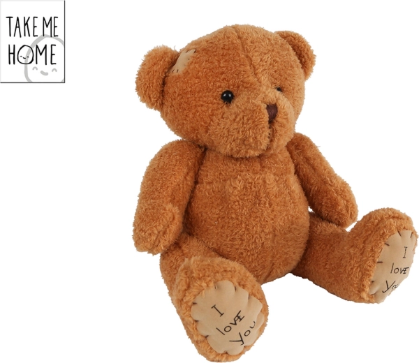Ülő plüss mackó Take Me Home 25 cm
